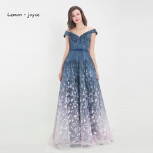 Limon joyce-Vestidos de Noche elegantes, tul con cristales, sin hombros, longitud hasta el suelo, vestidos largos de fiesta, graduación, 2020 2024 - compra barato