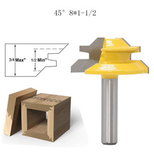 8mm Shank Lock Miter Router Bit 45 Degree Wood Cutter Woodworking Tenon Milling Cutter Tool Drilling Milling For Wood 2024 - buy cheap