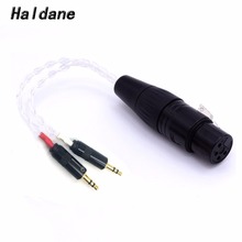 Haldane-Cable Adaptador de Audio equilibrado para PHA-3, 8 núcleos, COPE de cristal individual Chapado en plata, 2x3,5mm, macho a 4 pines, XLR hembra, 10cm 2024 - compra barato