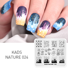 KADS Manicure Template 7*8cm nail stamping plates set Beauty Natural Pattern DIY Nail Polish Printing Template Stencil of Nail 2024 - buy cheap