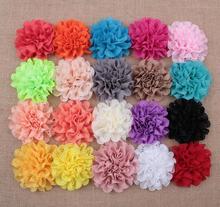 10pcs/lot 8cm 20Colors Fashion Hollow Out Blossom Eyelet Hair Flowers Soft Chic Artificial Fabric Flowers For Baby Headbands 2024 - buy cheap