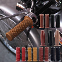 New Vintage Cafe Racer Motorcycle Hand Grips Rubber Handle Bar 7/8" 22mm for CG125 CB400 HONDA KAWASAKI YAMAHA SUZUKI DUCATI KTM 2024 - buy cheap