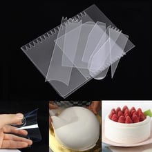 Atacado Conjuntos 10 (9 pçs/set) Raspador Bolo de Creme Fondant Espátula Borda Suave Cortador Queque Pastelaria Molde Ferramentas de Cozimento de Decoração 2024 - compre barato