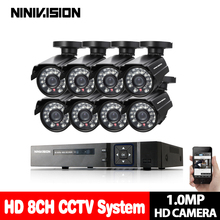 Видеорегистратор NINIVISION, 8 каналов, 1080P, 720 МП, hdmi 1080p 2024 - купить недорого
