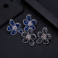 janekellytrendy flower shape  Earrings For Women Accessories Full Cubic Zirconia Earrings Jewelry pendientes mujer moda 2024 - buy cheap