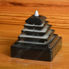Creative Ceramic Tower Incense Burner Censer Smoke Backflow Incense Cone Holder Use in Teahouse Office Home Bouddha Decoration 2024 - buy cheap