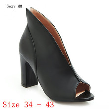 Peep Toe High Heels Women Pumps High Heel Shoes Stiletto Woman Wedding Shoes Kitten Heels Plus Size 34 - 40 41 42 43 2024 - buy cheap