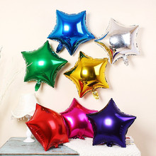 5 шт., воздушные шары из фольги в виде красного сердца для свадьбы, звезды, воздушные шары с Луной и гелием, украшения для дней рождения, Детские воздушные шары 2024 - купить недорого