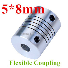 Free Shipping  5x8mm Coupler shaft couplings OD19mm*25mm flexible shaft 5mm 8mm for cnc parts stepper motor 2024 - buy cheap
