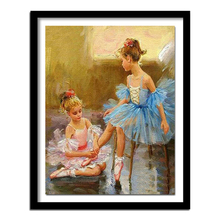 5D diamante bordado bailarina diy diamante pintura punto de cruz cuadrado completo diamante patrón retrato F268 2024 - compra barato