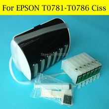 6 Color/Set T0781 -T0786 Continuous Ink Supply System For Epson RX580 RX595 RX680 RX595 Artisan 50 R260 R380 RX680 Ciss 2024 - buy cheap