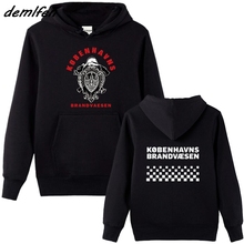 Primavera outono casual masculino velo hoodie nova dinamarca bombeiro corpo de bombeiros kobenhavns brandvaesen marinha hoodies casaco 2024 - compre barato