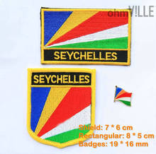 Parches Ropa Patches For Clothing The Seychelles Flag Patch Iron On Patches - 100% Quality Guarantee Embroidered + Free Shipping 2024 - buy cheap