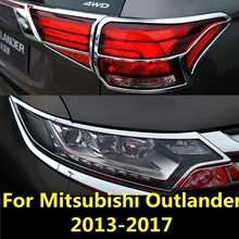 For Mitsubishi Outlander 2013-2017 Headlights Eyebrows Eyelids Accessories Front Headlamp Eyebrows Car Styling Auto Accessories 2024 - buy cheap