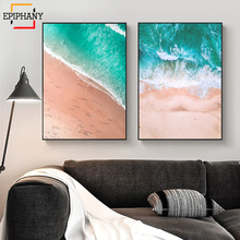 Aerial Beach Print Ferris Wheel Canvas Painting Ocean Landscape Posters and Prints Nordic Decor Wall Pictures for Living Room 2024 - buy cheap