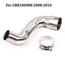 Motorcycle Exhaust Muffler Middle Connection Stainless Steel Link Pipe Slip on For Honda CBR1000RR 2008-2016 European Version 2024 - buy cheap