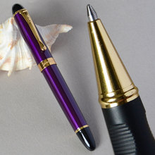 JINHAO X450 благородный фиолетовый валик шариковая ручка Золотая отделка Бесплатная доставка JINHAO 450 2024 - купить недорого