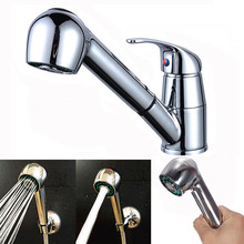 Kitchen Sink Chrome Single Handle Mixer Tap Swivel Pull Out Spray Bathroom Wash basin Faucet Spout Shower Head Accessories &xs 2024 - buy cheap