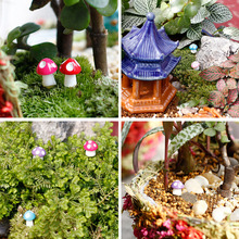 Minisetas de jardín para decoración de jardín, 10 Uds. De, adornos de setas para terrarios, miniaturas de jardín 2024 - compra barato