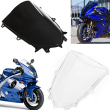 Motorcycle Dual Bubble Windshield Shield Windscreen Deflectors For Yamaha YZF600R YZF 6R 2017-2018 2024 - buy cheap