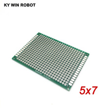 5 шт. 5x7 см 50x70 мм двухсторонний Прототип PCB универсальная печатная плата прототип для Arduino 2024 - купить недорого