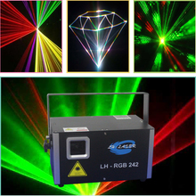 RGB 2w 2000mw high powered laser light for dj disco holiday show,big stage show light