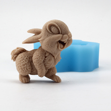 Силиконовая форма для мыла, форма кролика для изготовления мыла, полимерная глина, шоколадная форма для конфет 2024 - купить недорого