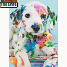 Diamond Embroidery Animal Full Round Drill Diamond Painting Cross Stitch Colorful Dog 3D Rhinestone Mosaic Home Decor Gift 2024 - buy cheap