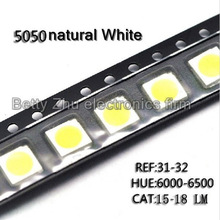 Lote de diodos brillantes de luz LED SMD, 2000 blanco natural/blanco cálido/blanco frío/rojo/amarillo/azul/Verde/RGB, 5050 unidades 2024 - compra barato
