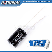 Capacitor eletrolítico hjxrhgalão, 20 peças, alta qualidade, 16v470uf 8*12mm, 470uf, 16v, 8*12 2024 - compre barato