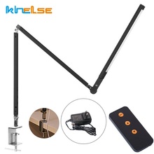 New LED Desk Lamp,Architect 8W Highly Office Table Lamp Metal Swing Long Arm Dimmable Clip on Table Lighting 3 Level Brightness 2024 - buy cheap