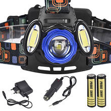 2017 Super Bright 15000LM 3x XML T6 Rechargeable Headlamp HeadLight Torch USB Lamp+18650+Charger Zoomable Free Shipping NM01 2024 - buy cheap