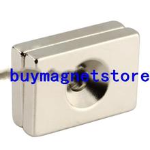 2pcs N35 Block Counter Sunk Magnets 30 mm x 20 mm x 5 mm Hole 5 mm Rare Earth Neodymium 30*20*5 2024 - buy cheap