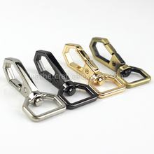 1x 19mm Metal Polygonal Swivel Trigger Snap Hook Spring Gate Clasps Leather Belt Pet Leash Bag Strap Webbing Keychain Hooks 2024 - buy cheap