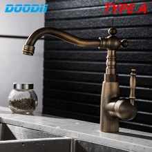 Home Improvement Accessories Antique Brass Kitchen Faucet 360 Swivel Bathroom Basin Sink Mixer Tap Crane Torneira DOODII 2024 - buy cheap