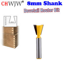 1pc 8mm Shank High Quality Industrial Grade Wood Cutter Dovetail Router Bits for wood Tungsten Engraving Tool Milling Cutter 2024 - buy cheap