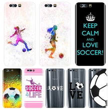 Задняя крышка для Huawei Honor 7 8 9 10 Lite 7S 7X 7A 7C Pro мягкий силиконовый футбольный чехол для телефона с рисунком на тему любви для Huawei Honor 8X MAX 10 9 8 2024 - купить недорого