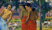 Three Tahitian Women 1896 by Paul Gauguin oil Painting Canvas High quality hand painted Art Reproduction 2024 - buy cheap