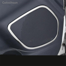 Cotochsun 4pcs/set Car-styling door speaker decoration frame sticker cover case For Mitsubishi ASX 2013-2017 2024 - buy cheap