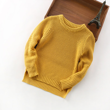 1-12y Boys and Girls Knitted Sweater Autumn Winter Children Clothes Kid Knitwear O-neck Pullovers Sweater vetements pour enfants 2024 - buy cheap