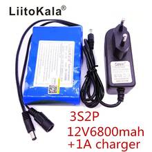 HK LiitoKala Высокое качество DC 12V 6800mAh 18650 Li-Ion аккумуляторная батарея, зарядное устройство для GPS камеры автомобиля 2024 - купить недорого