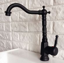 Oil Rubbed Bronze Deck Mounted Single Handle Bathroom Basin Faucet Hot and Cold Water Mixer Taps Bnf350 2024 - buy cheap