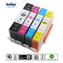 Befon-cartucho de tinta para impressora hp, compatível com os modelos 655, 655, 3525, 5525, 4615, 4625 e 4525 2024 - compre barato