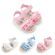 Newborn Baby Girl Summer Sandals Anti-slip Prewalker Kid Soft Sole Crib Shoes 2024 - buy cheap