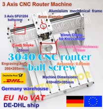 【DE ship/ Free VAT】 3040 CNC Router Engraving Milling Machine Mechanical kit Frame ball screw with 43mm Neck Spindle Motor Mount 2024 - buy cheap