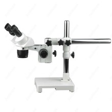 Microscopio estéreo con soporte de brazo único, suministros de AmScope, 10X-20X-30X-60X 2024 - compra barato