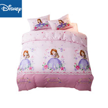 Disney princess Sophia, Комплект постельного белья, Одноместный, два размера, 3-5 шт., для девочек, кровать с 3d принтом, пододеяльник/одеяло, покрывало, мультяшный Комплект постельного белья 2024 - купить недорого