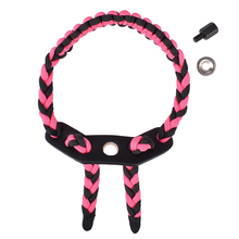 1Pc Black Pink Archery Bow Wrist Sling for Compound Bow Adjustable Weave Braided Cord Rope Hunting Free Shipping 2024 - buy cheap