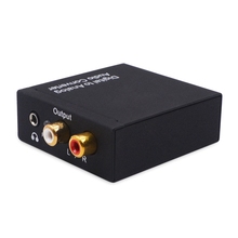 Conversor digital para analógico, conversor dac digital spdif toslink para áudio estéreo analógico, adaptador com cabo óptico para ps3 2024 - compre barato