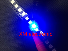 1000PCS led diode 5050 blue smd/smt plcc-6 3-chips ultra bright light-emitting high quality diodes 460-470NM 5.0*5.0MM BLUE 5050 2024 - buy cheap